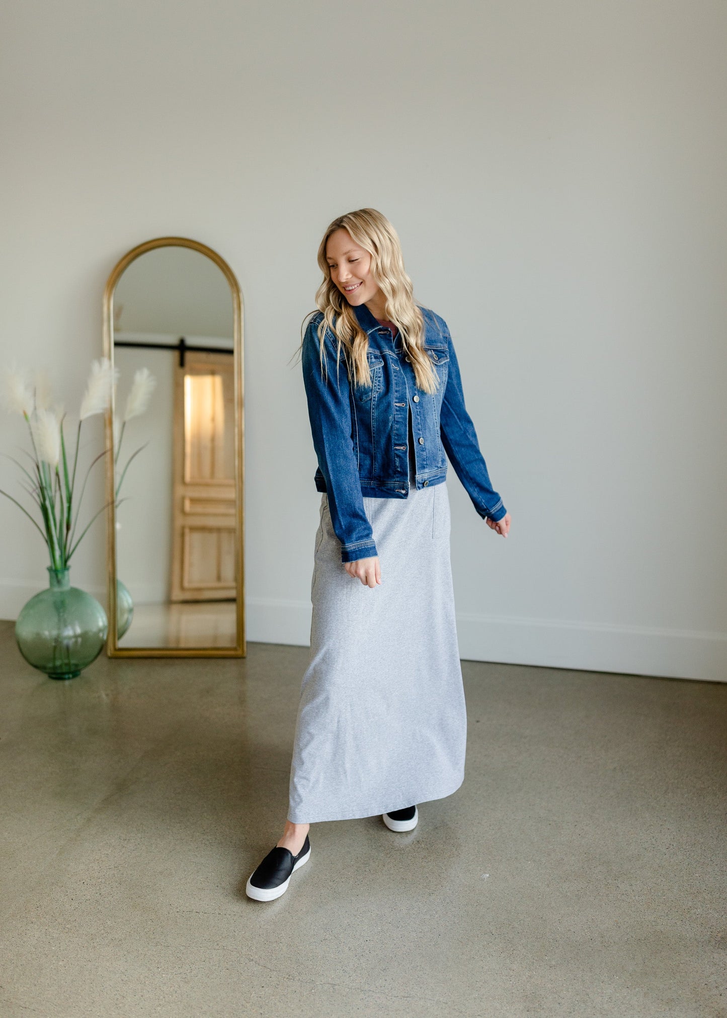 Shilo Pocket Knit Maxi Sweat Skirt Skirts Inherit- SOP