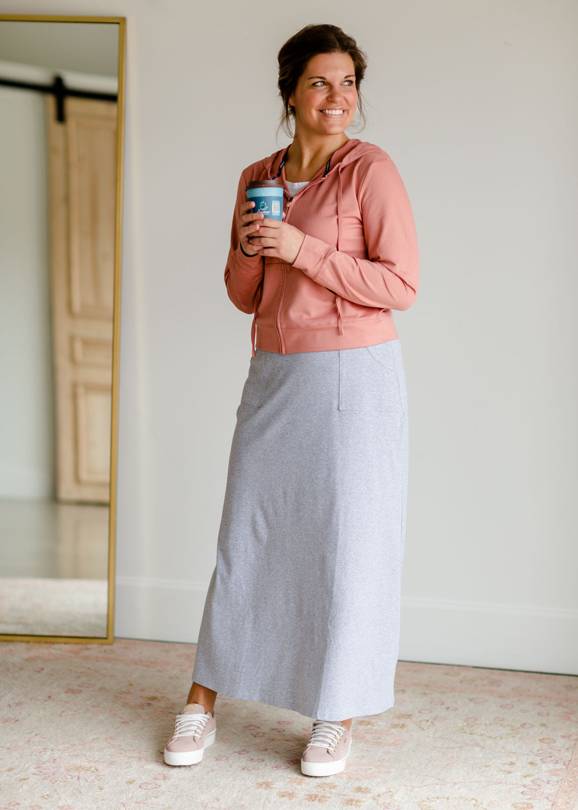 Shilo Pocket Knit Maxi Sweat Skirt Skirts Inherit- SOP