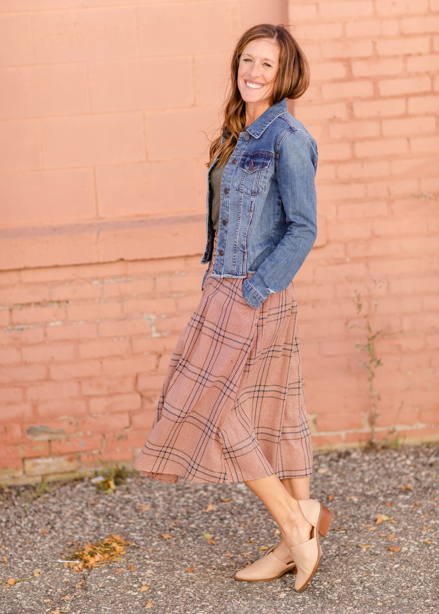 Susie Plaid A-Line Midi Skirt - FINAL SALE Skirts