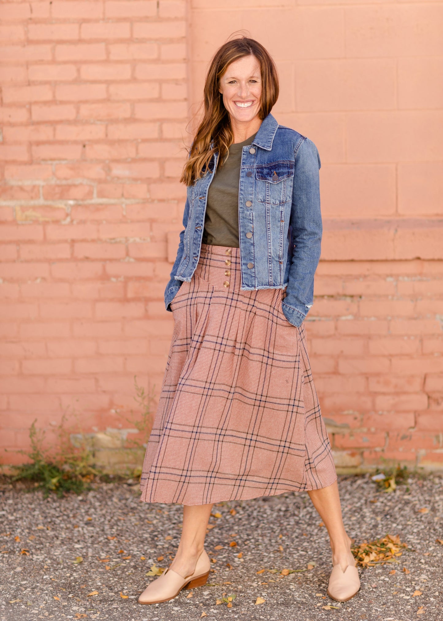 Susie Plaid A-Line Midi Skirt - FINAL SALE Skirts