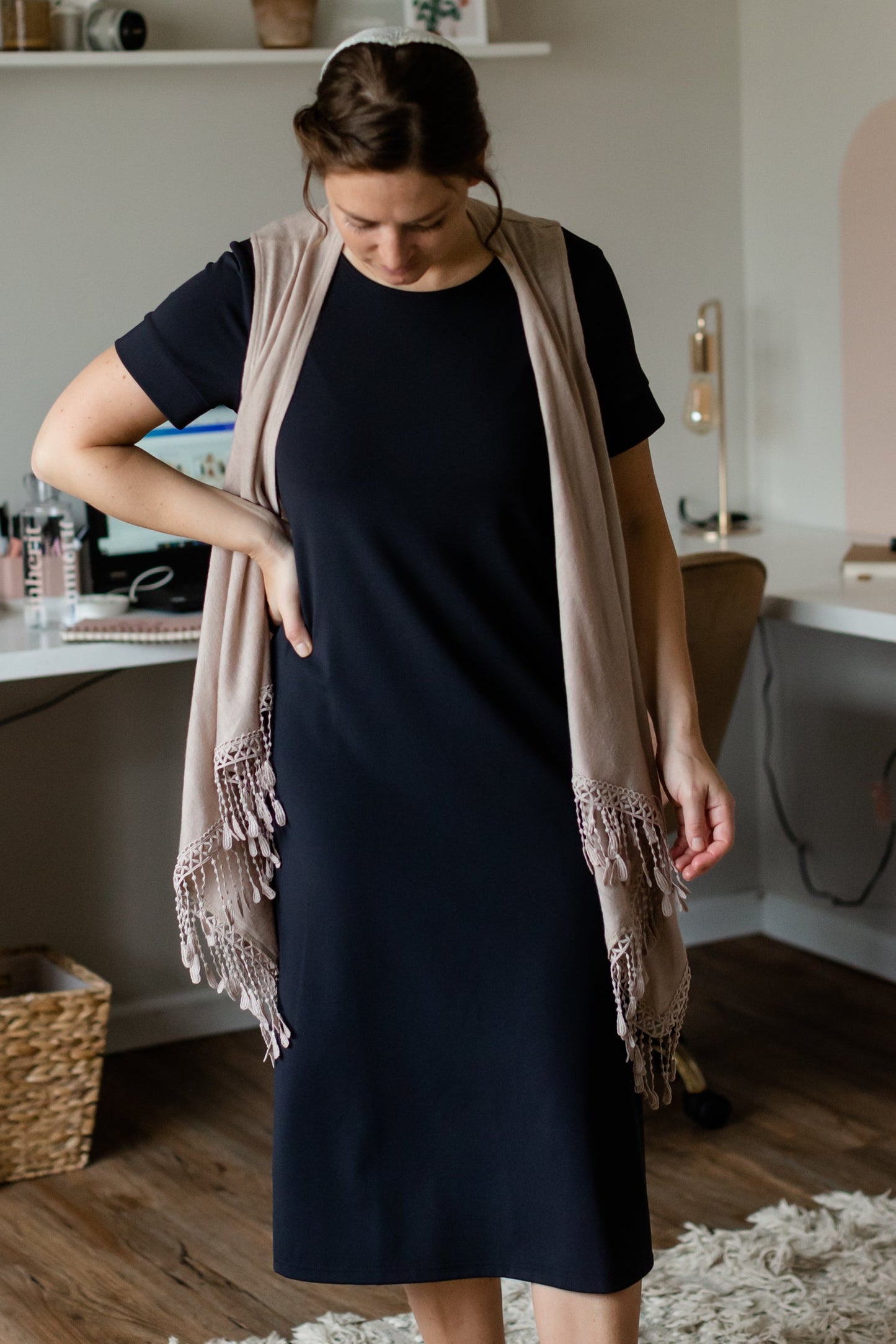 Winslet Taupe Sleeveless Cardigan Shirt Dongguan Haohoo Clothing