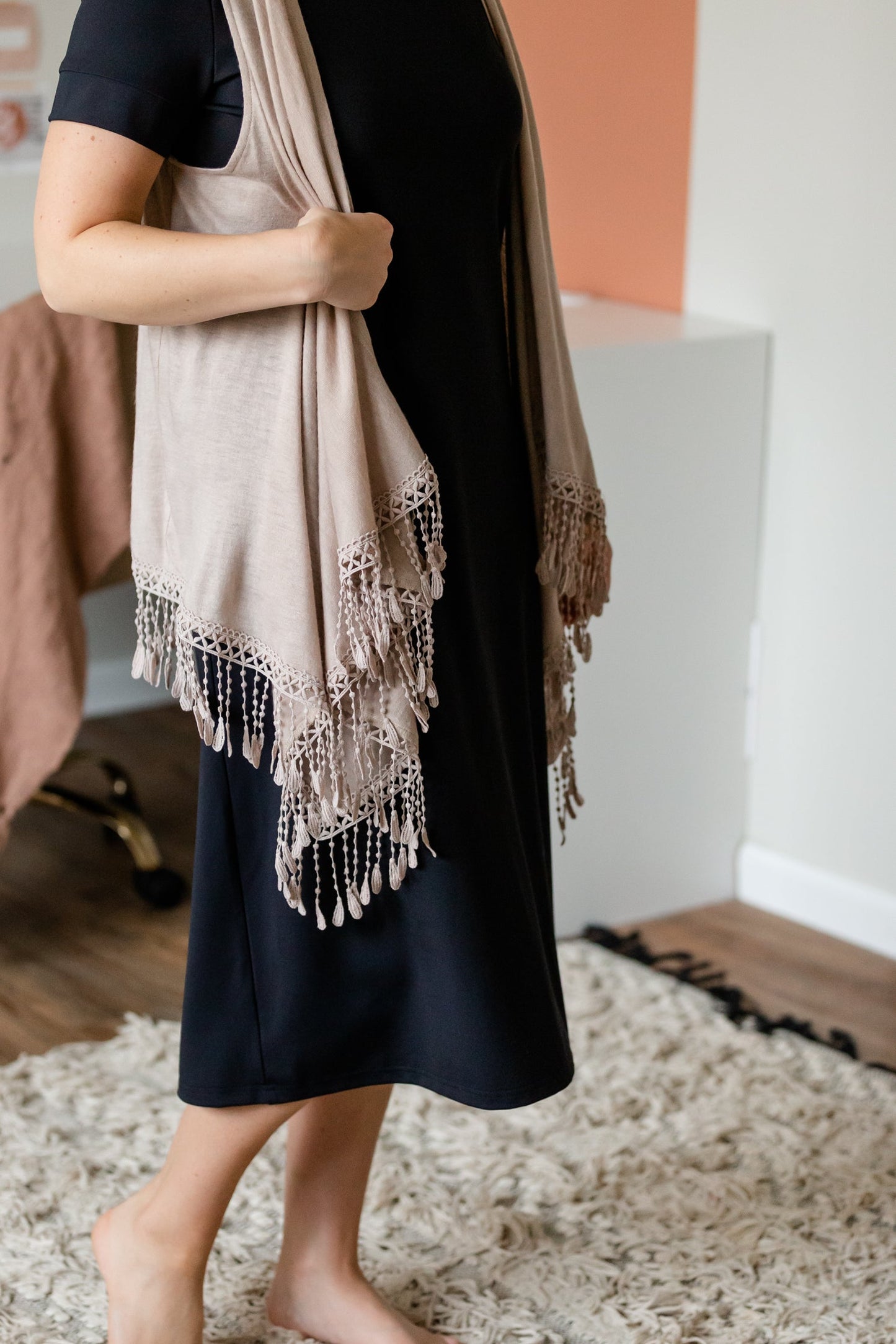 Winslet Taupe Sleeveless Cardigan Shirt Dongguan Haohoo Clothing