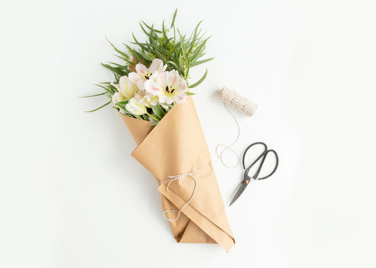 How to wrap mothers day flowers in craft paper