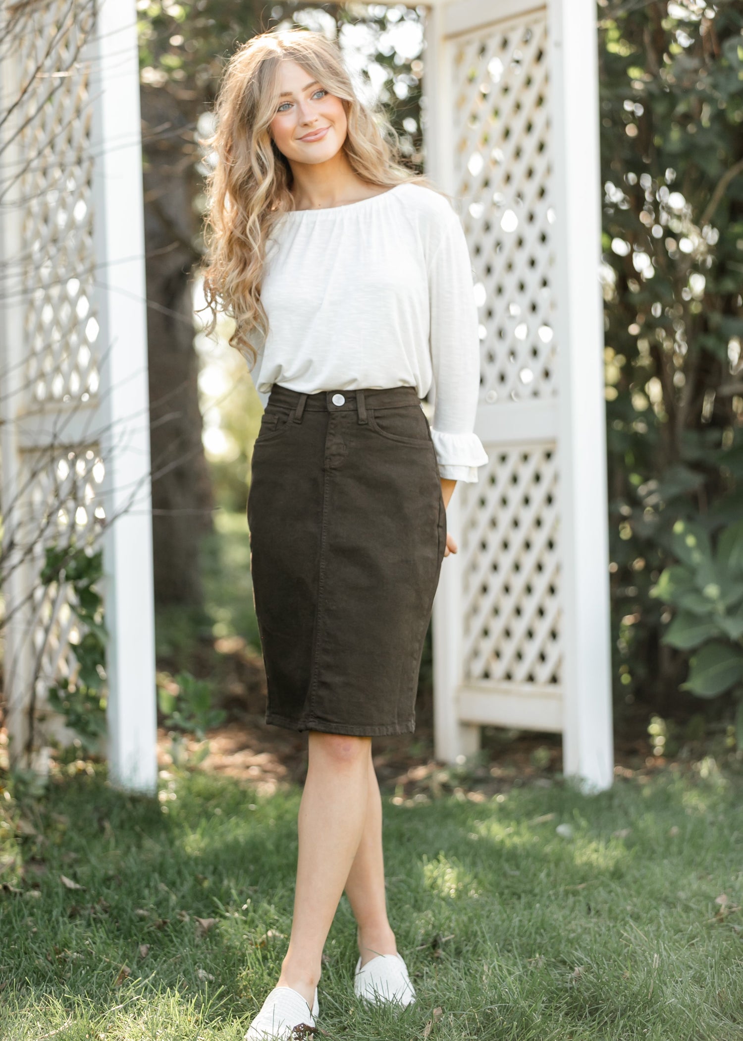No Slit in Skirt