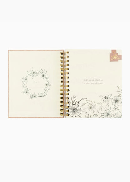 12-Month Undated Spiral Planner Sonora Theme FF Home & Lifestyle