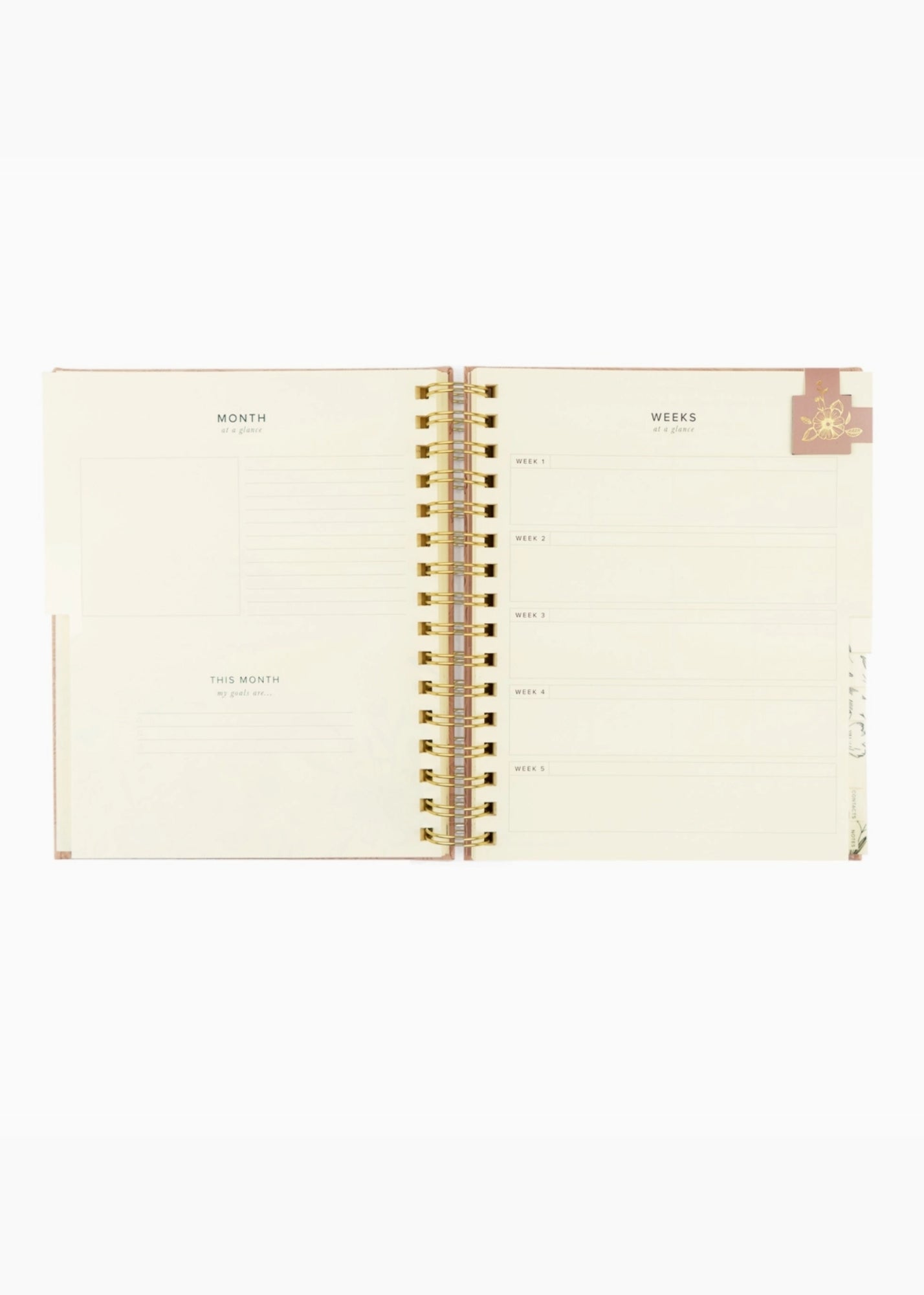 12-Month Undated Spiral Planner Sonora Theme FF Home & Lifestyle
