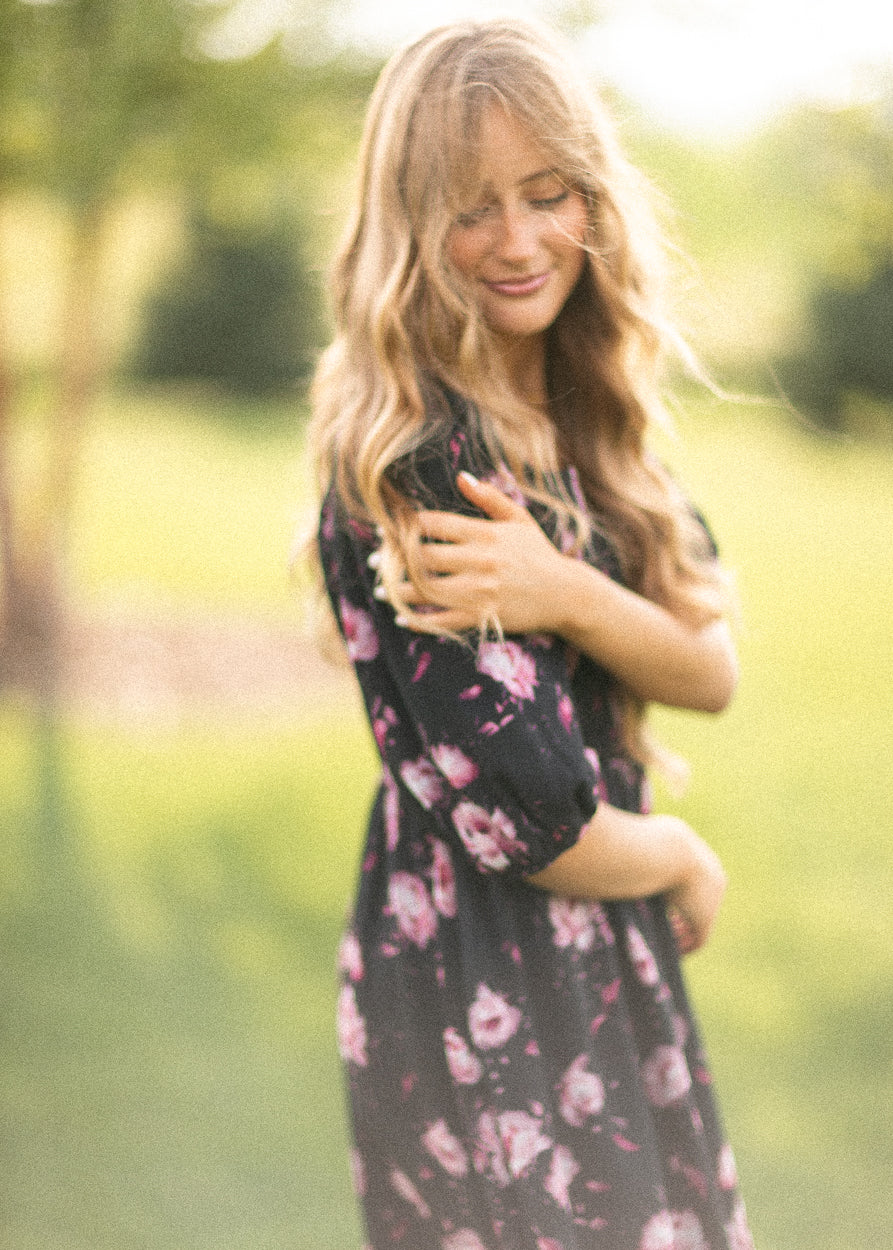 Kayleen Pink Floral Maxi Dress