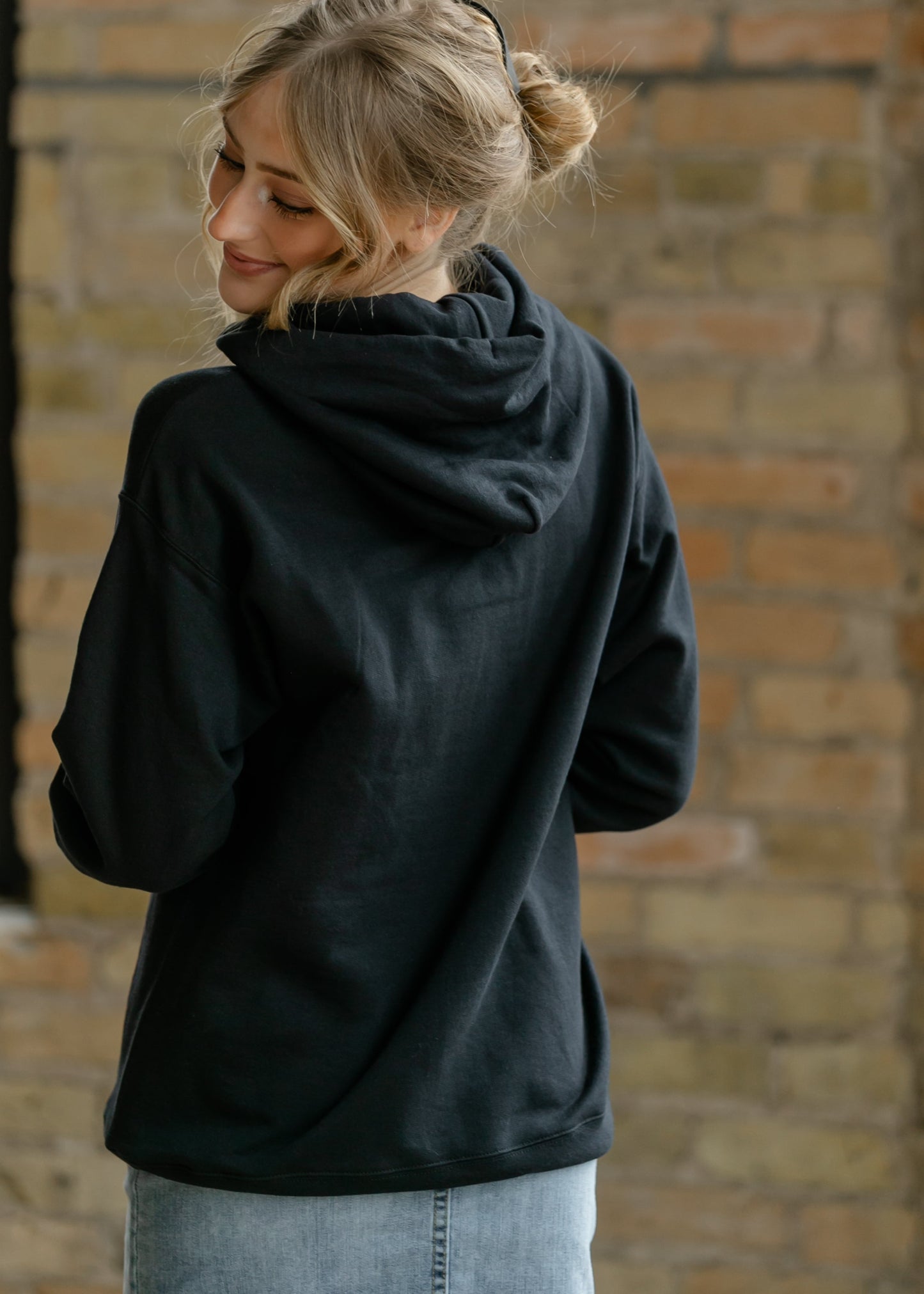 3-D Jesus Loves You Graphic Hoodie FF Tops