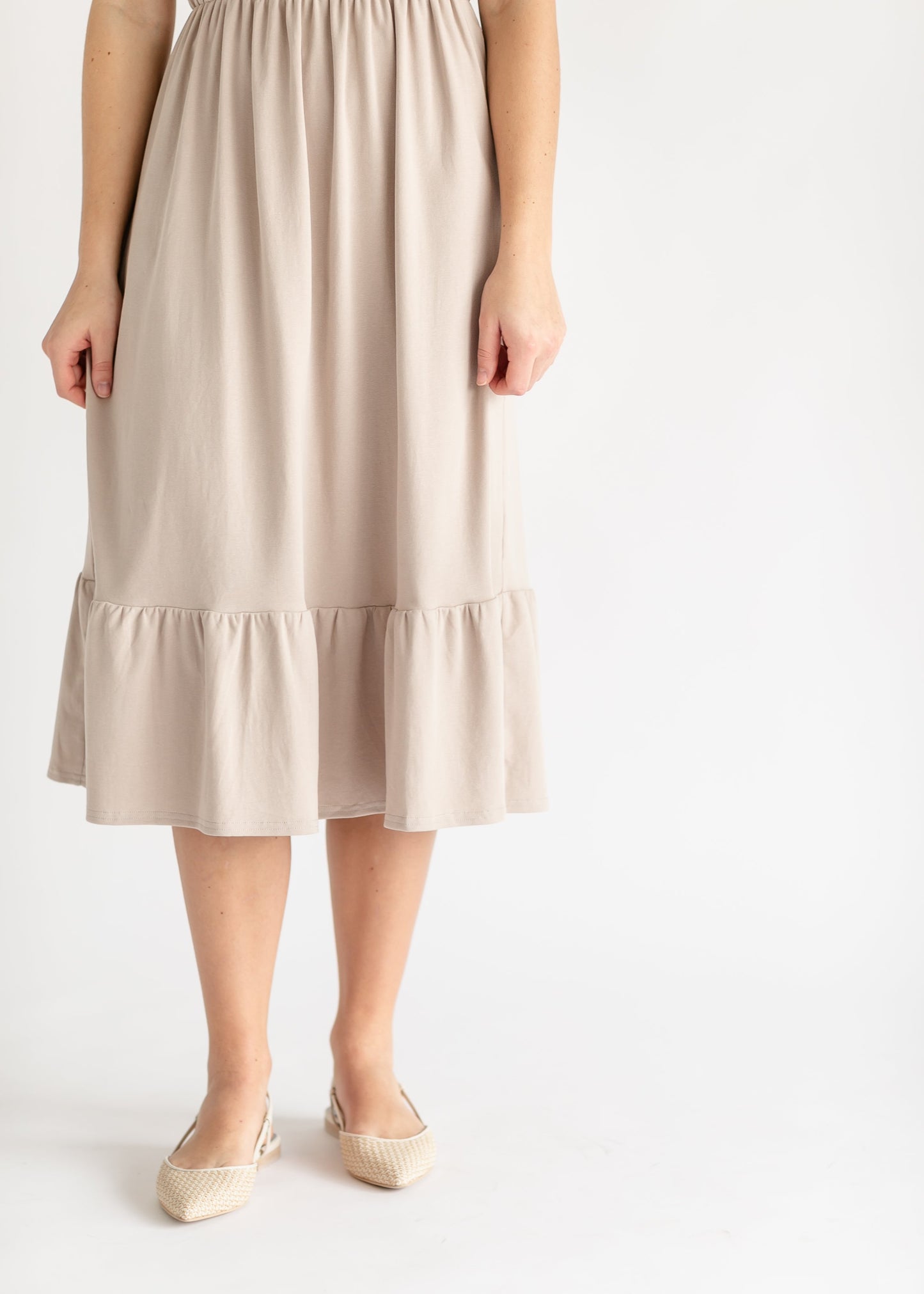 Amy Puff Sleeve Midi Dress IC Dresses
