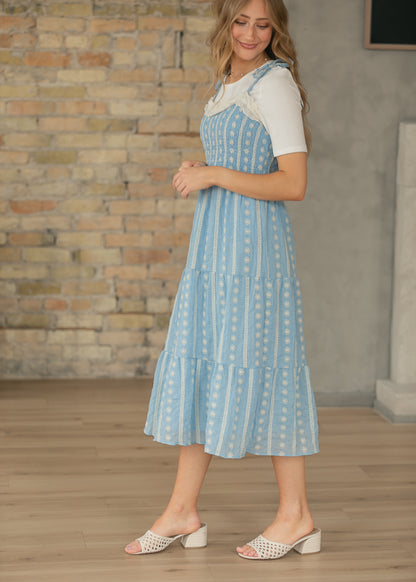Aubriella Lace Trim Maxi Dress
