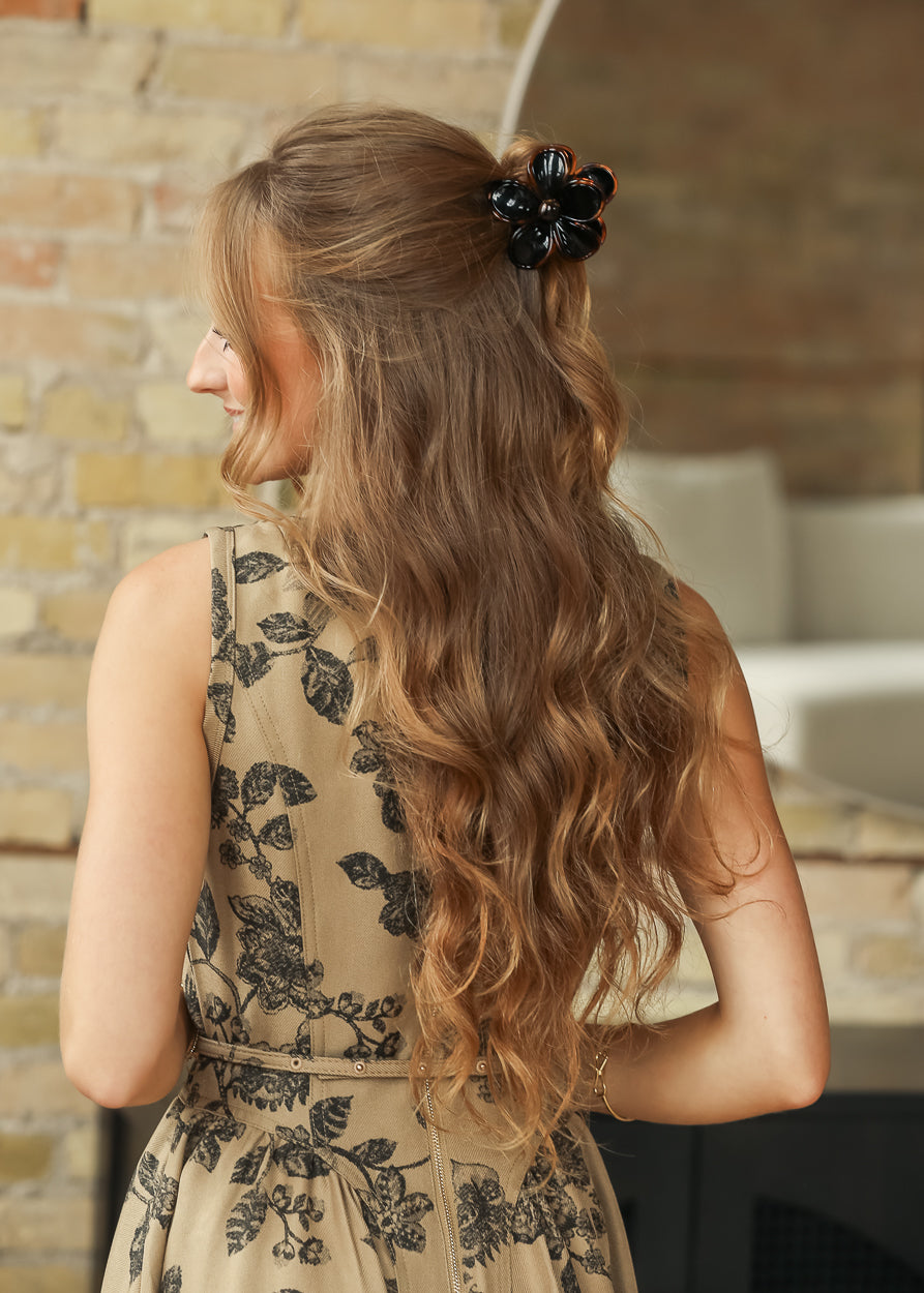 Autumn Flower Claw Clip