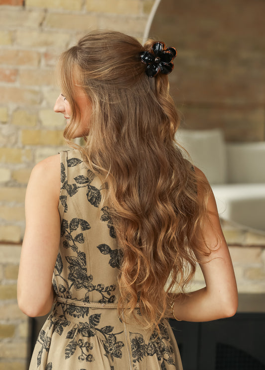 Autumn Flower Claw Clip