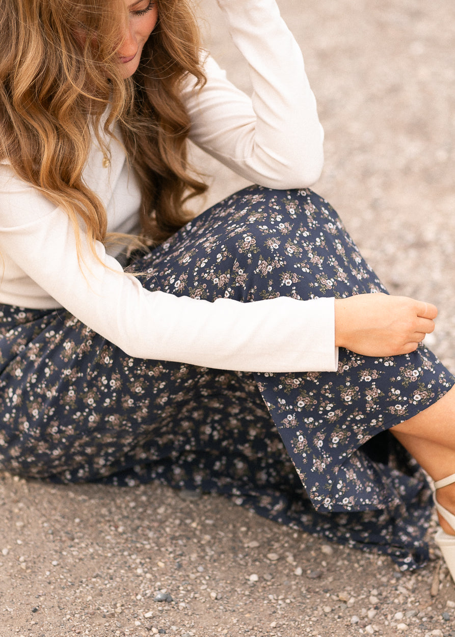 Braylyn Floral Midi Skirt