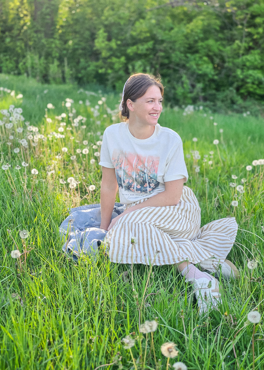 His Mercies Are New Floral Graphic Tee