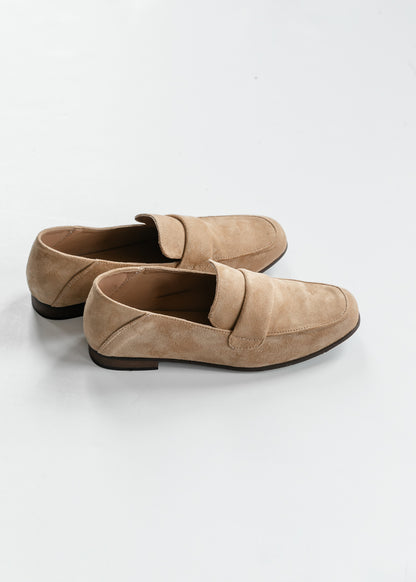 Camel Faux Suede Loafer
