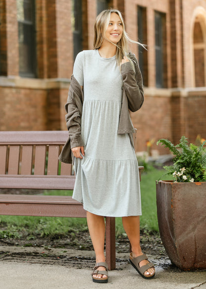 Clemintine Ribbed Midi Dress