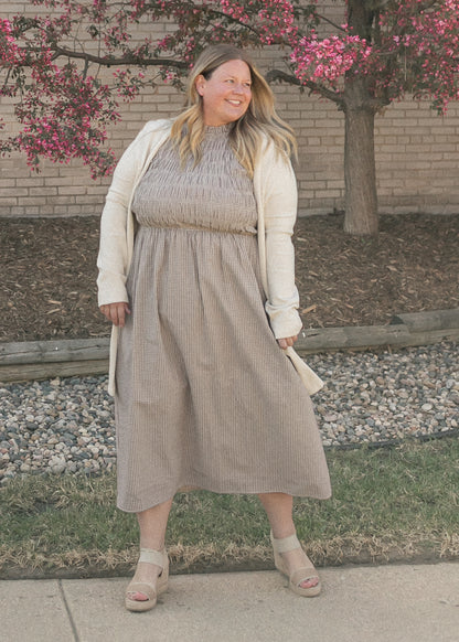 Clover Gingham Sleeveless Maxi Dress