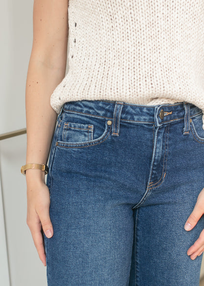 Dark Wash Wide Leg Jeans