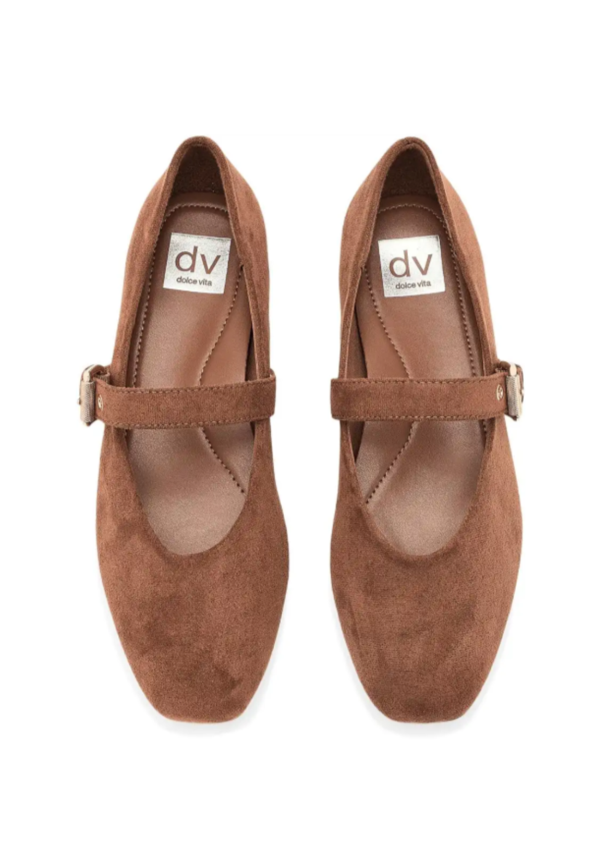 Dolce Vita® Mulaney Chestnut Faux Suede Mary Jane Flats