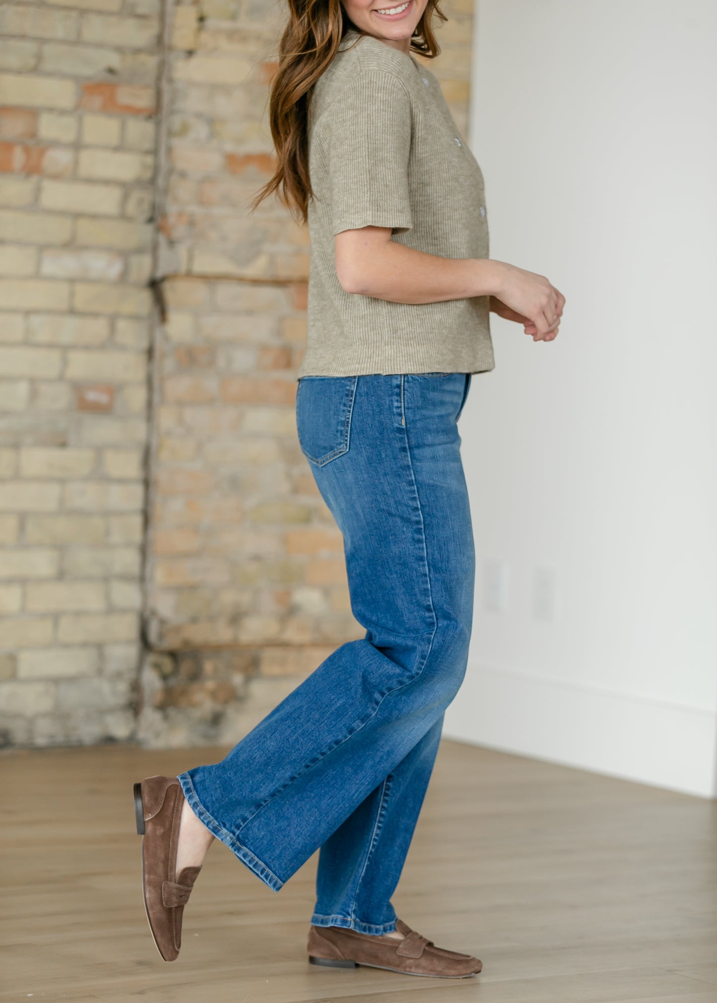 Florence Medium Wash Baggy Jean