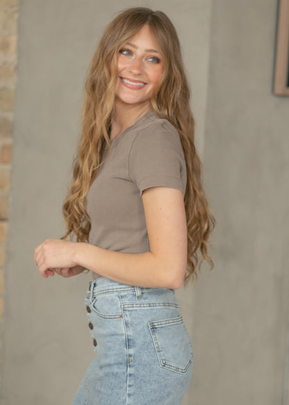 Free People® Cocoa Atlas Crew Tee