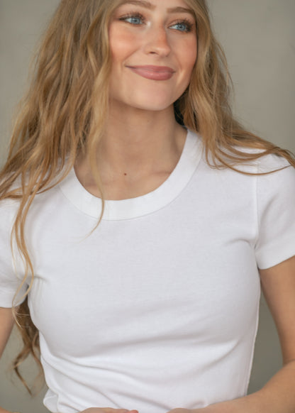 Free People® Ivory Atlas Crew Tee