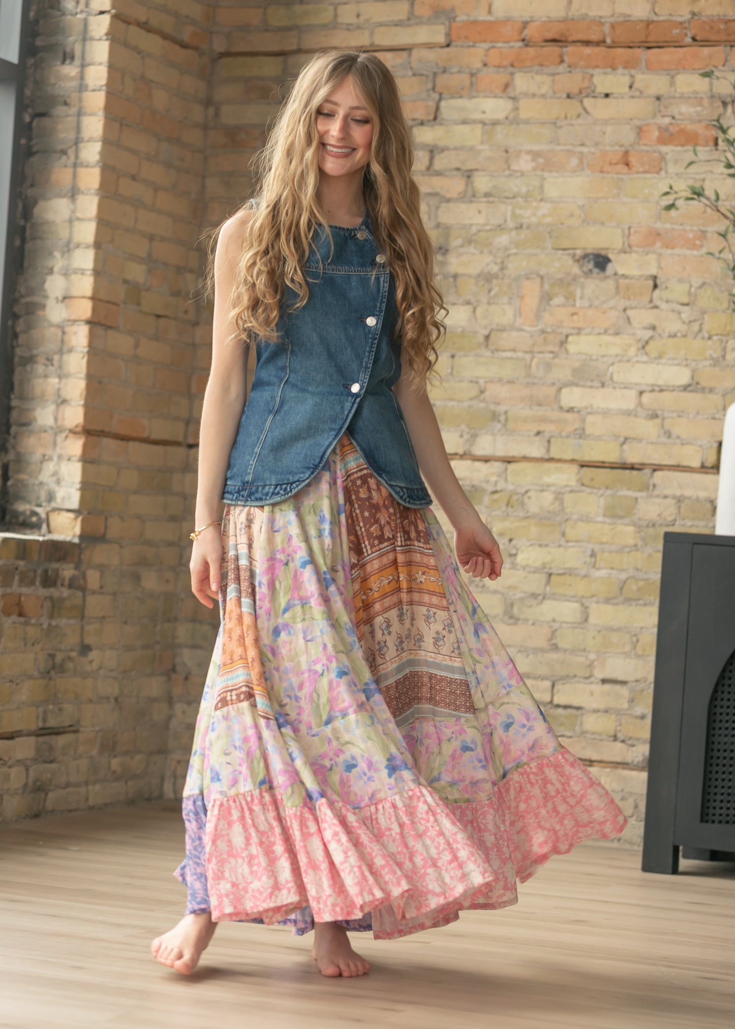 Free People® Maris Denim Top