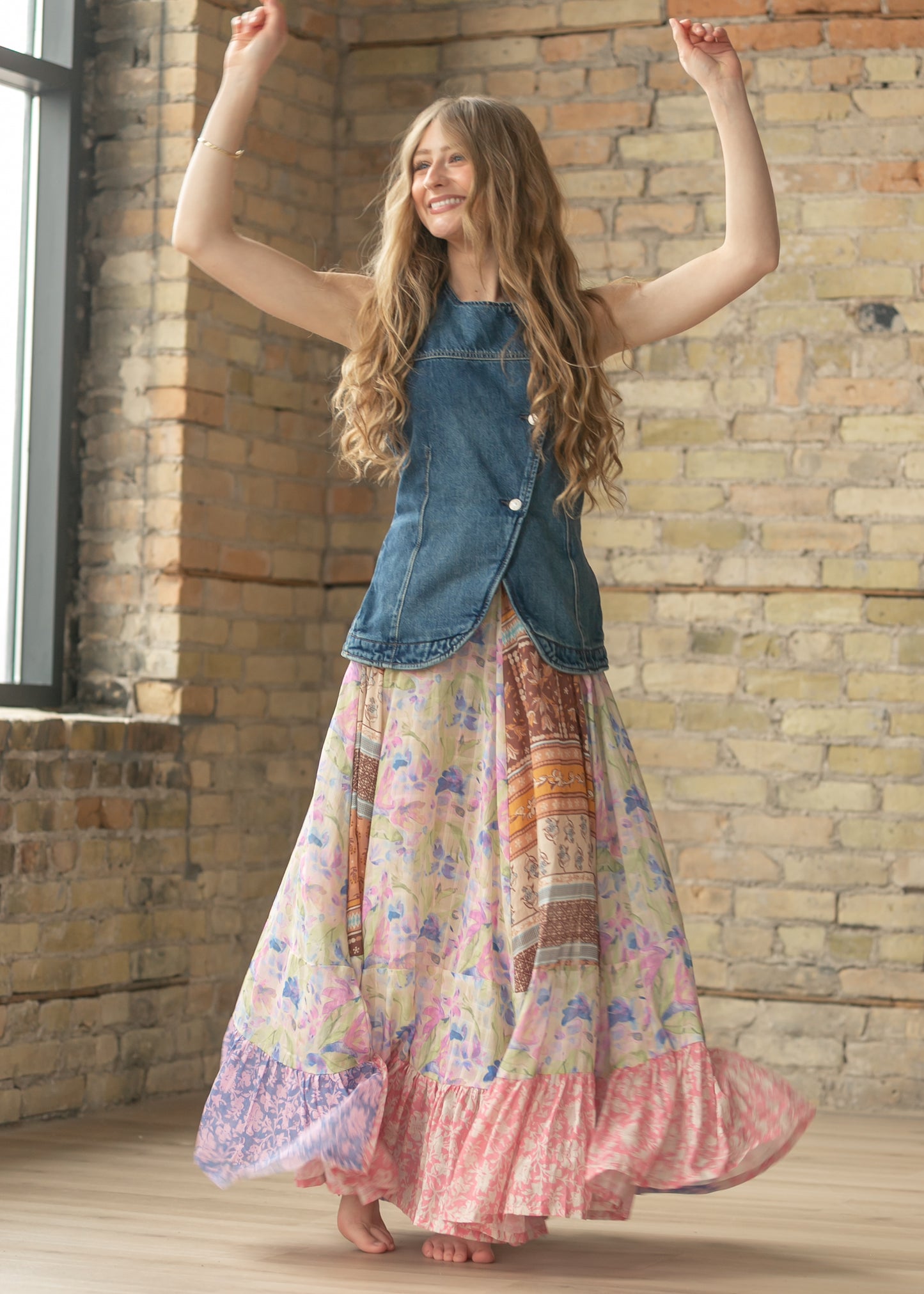 Free People® Santa Eulalia Printed Maxi Skirt