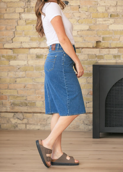 Joy Midi Denim Skirt