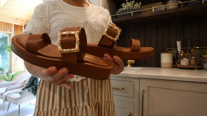 Double Strap Platform Sandals