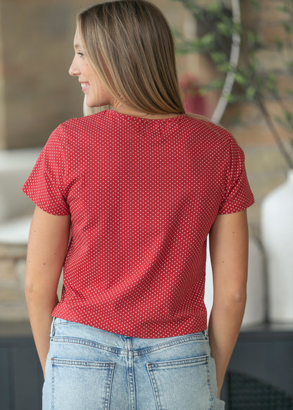 Things Between® Cove Polka Dot Jersey Short Sleeve Tee