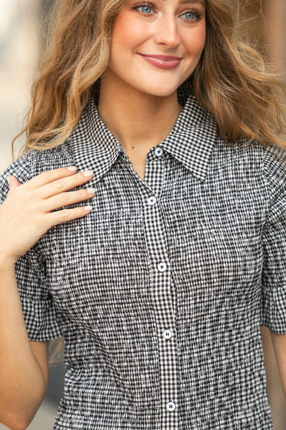 Margaret Button Front Midi Dress