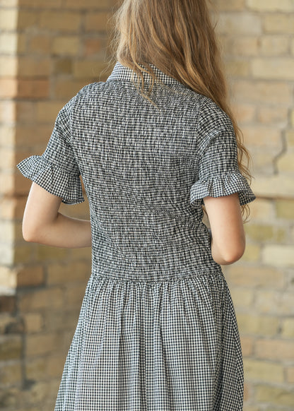 Margaret Button Front Midi Dress