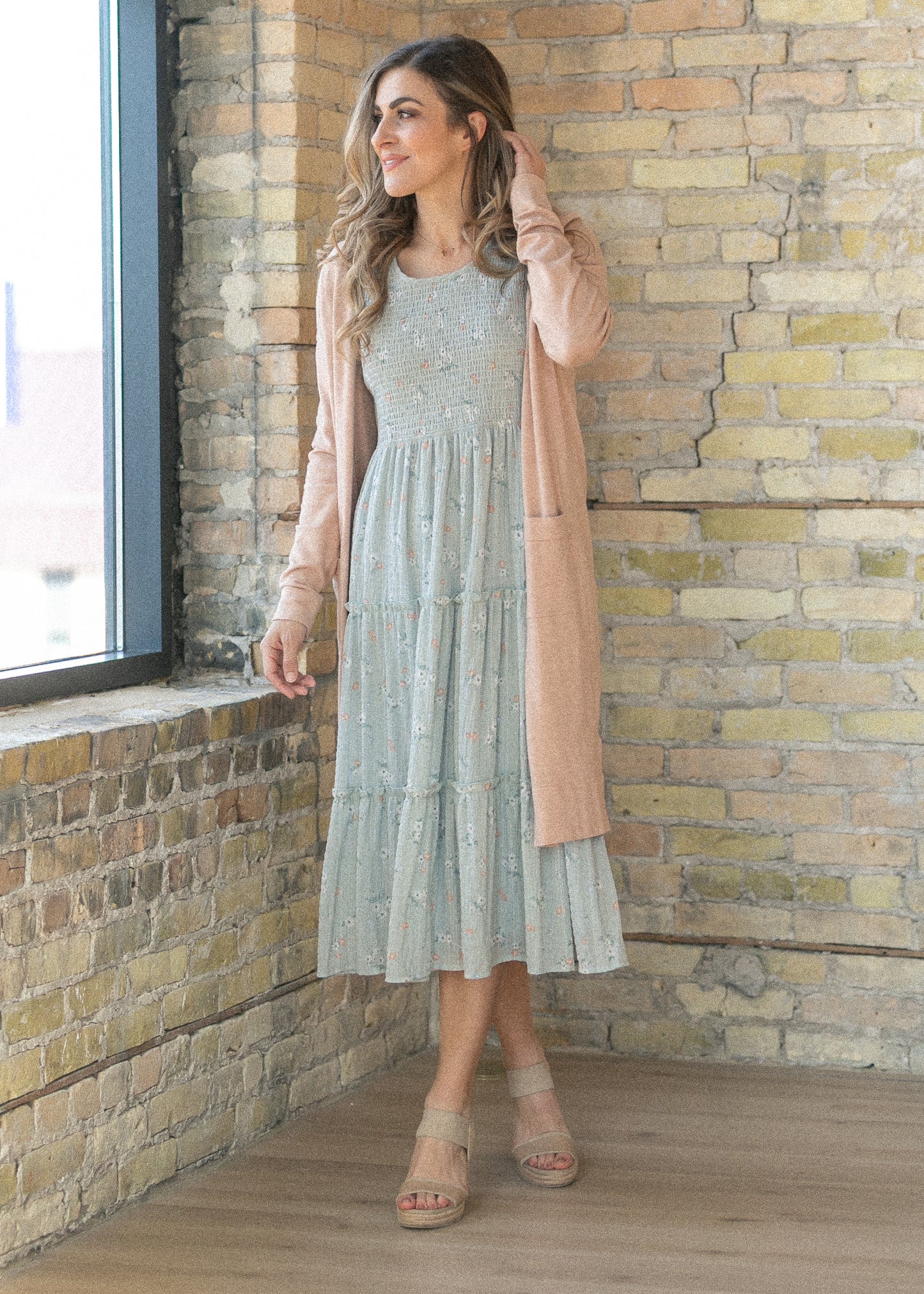 Essential Pink Long + Soft Cardigan