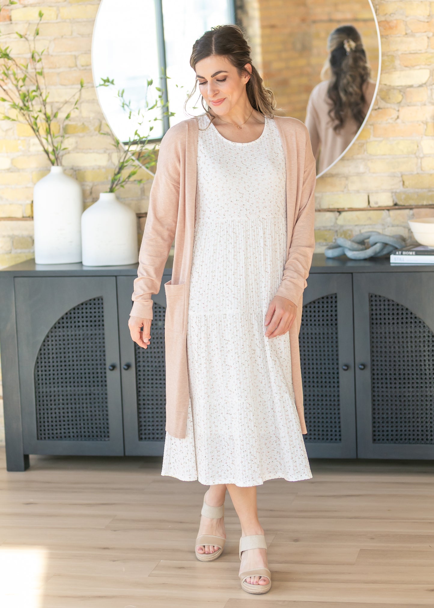 Essential Pink Long + Soft Cardigan