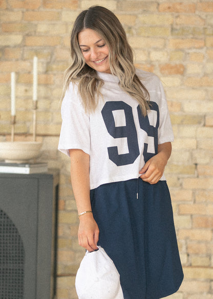 Olivia Short Sleeve V-Neck Top FF Tops