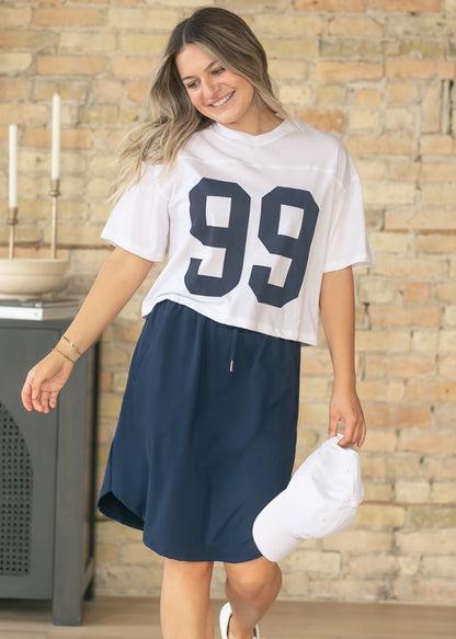 Olivia Short Sleeve V-Neck Top FF Tops
