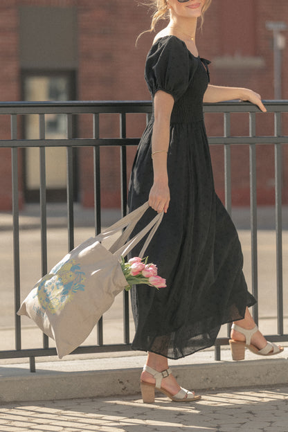 Rayna Black Eyelet Maxi Dress