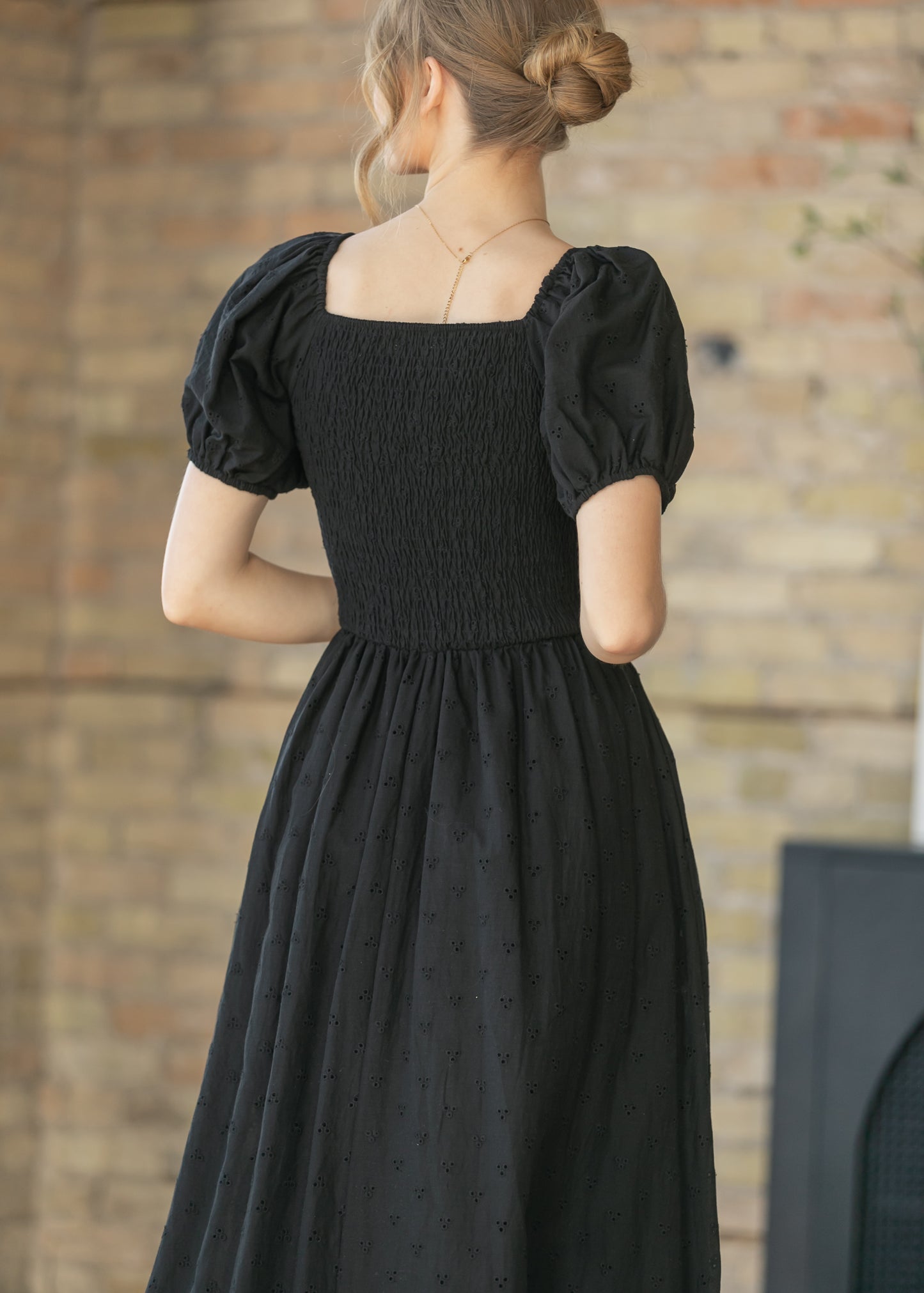 Rayna Black Eyelet Maxi Dress