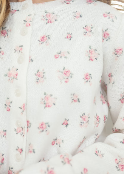Floral Button Up Cardigan