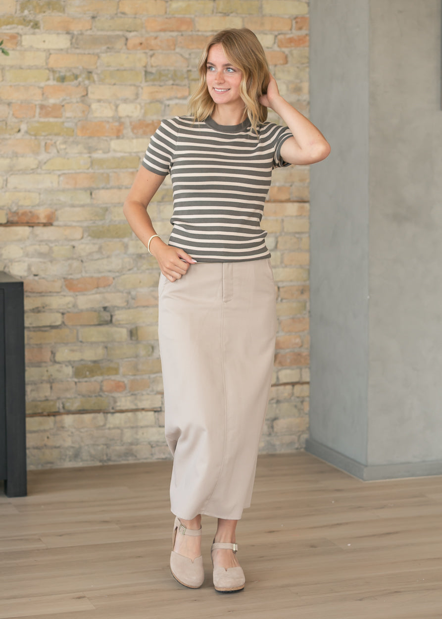 Stella Denim Maxi Skirt