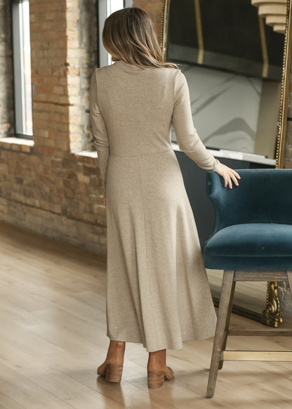 Soft Knit Fit and Flare Dress FF Skirts