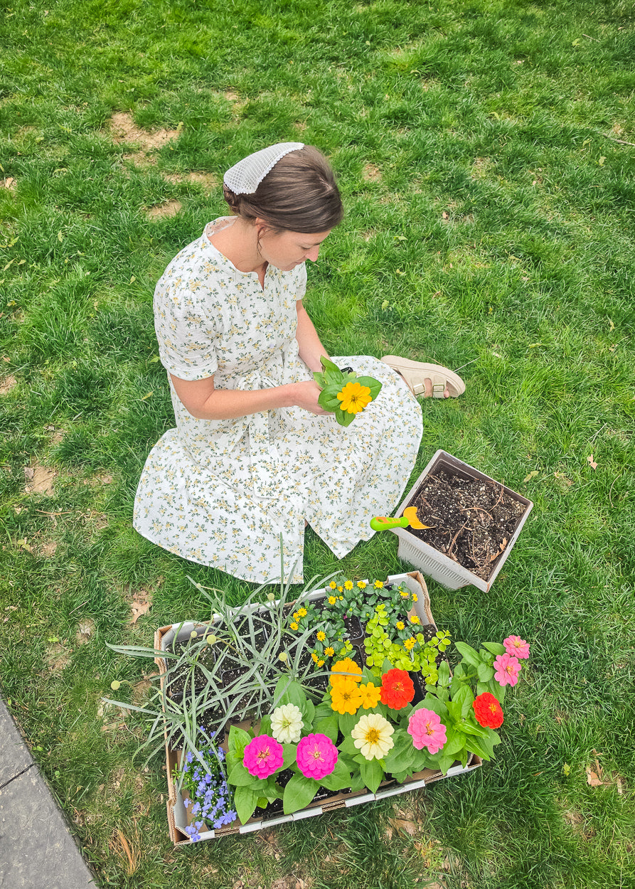 Sorelle Floral Gauze Tiered Dress