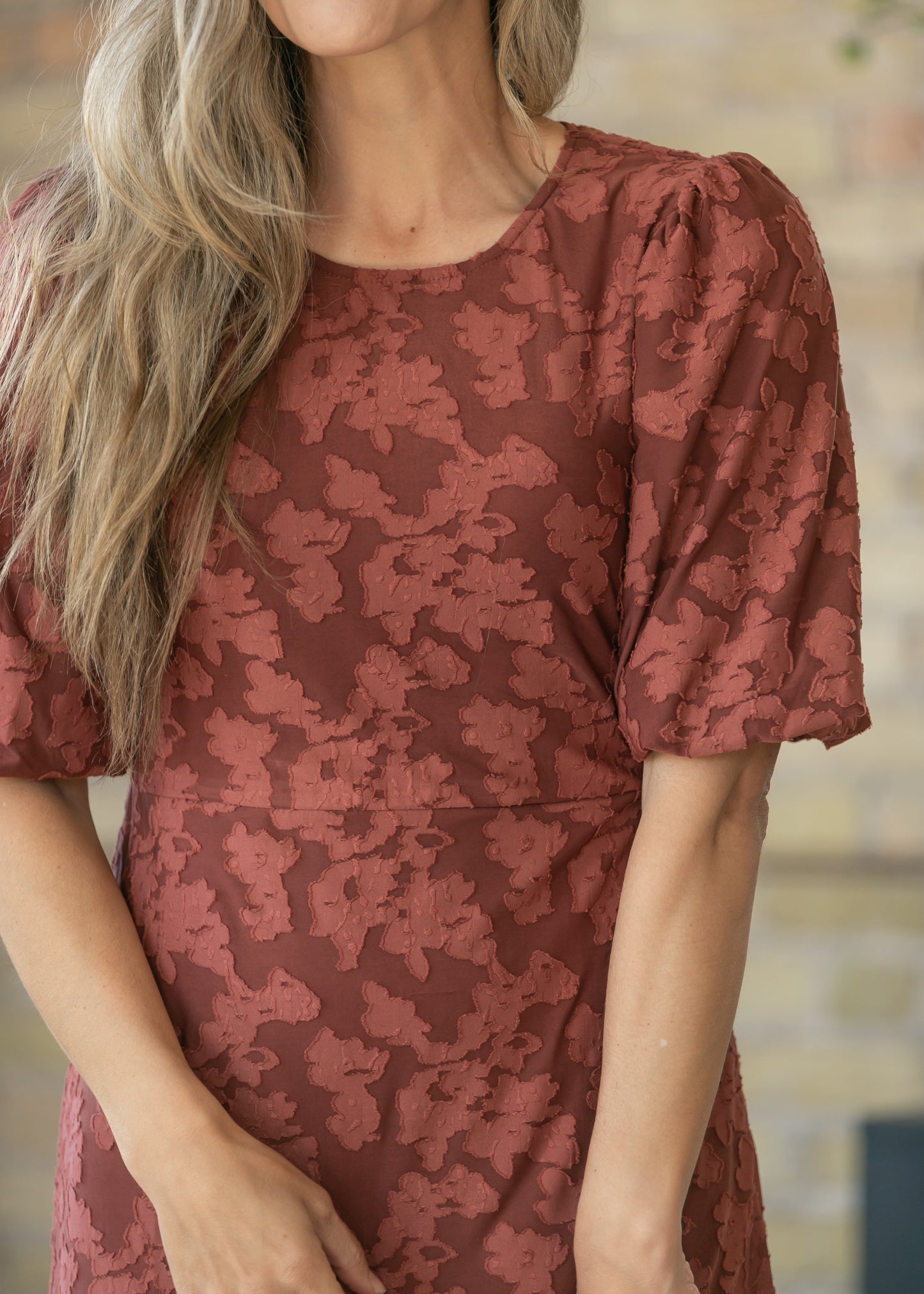 Super Soft Mulberry Floral Midi Dress