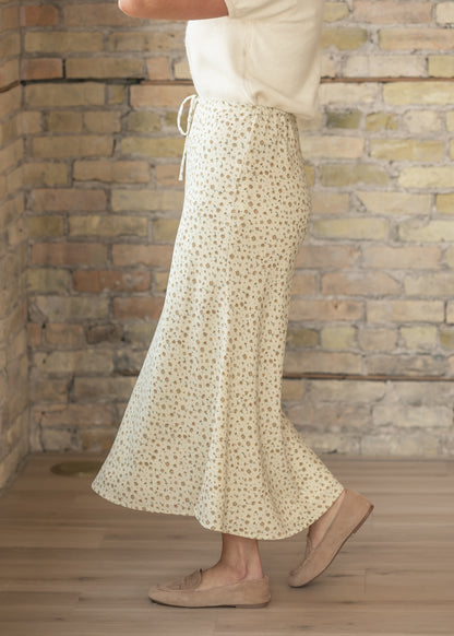 Textured Floral Maxi Skirt FF Skirts