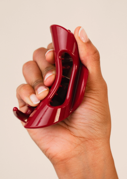 The Cozy Clip® Burgundy Claw Clip