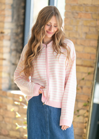 Things Between® Baby Pink Cooper Zip-Up Jacket