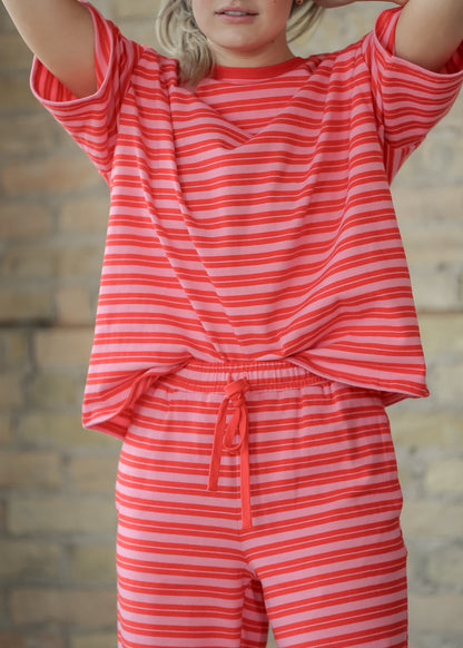 Things Between® Double Stripe Oversize Tee