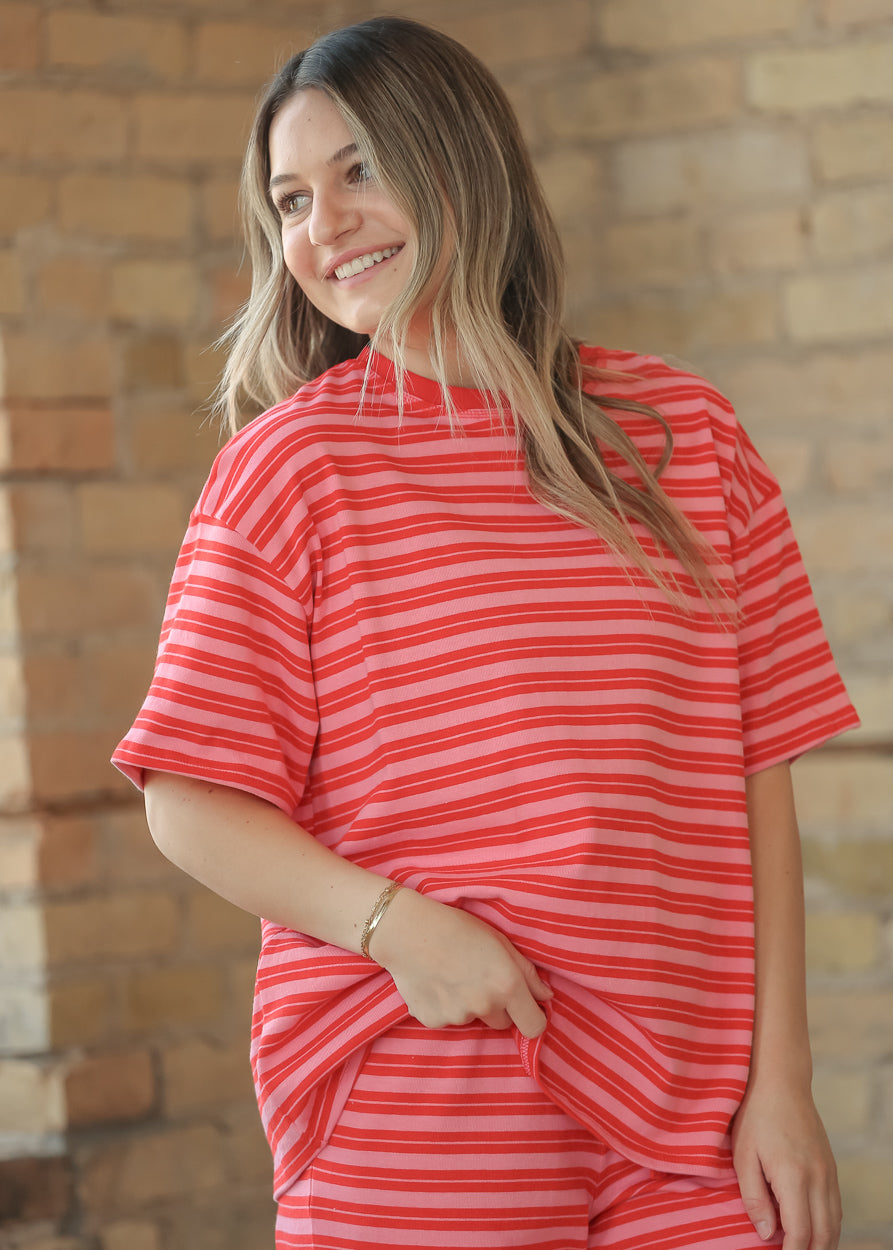 Things Between® Double Stripe Oversize Tee
