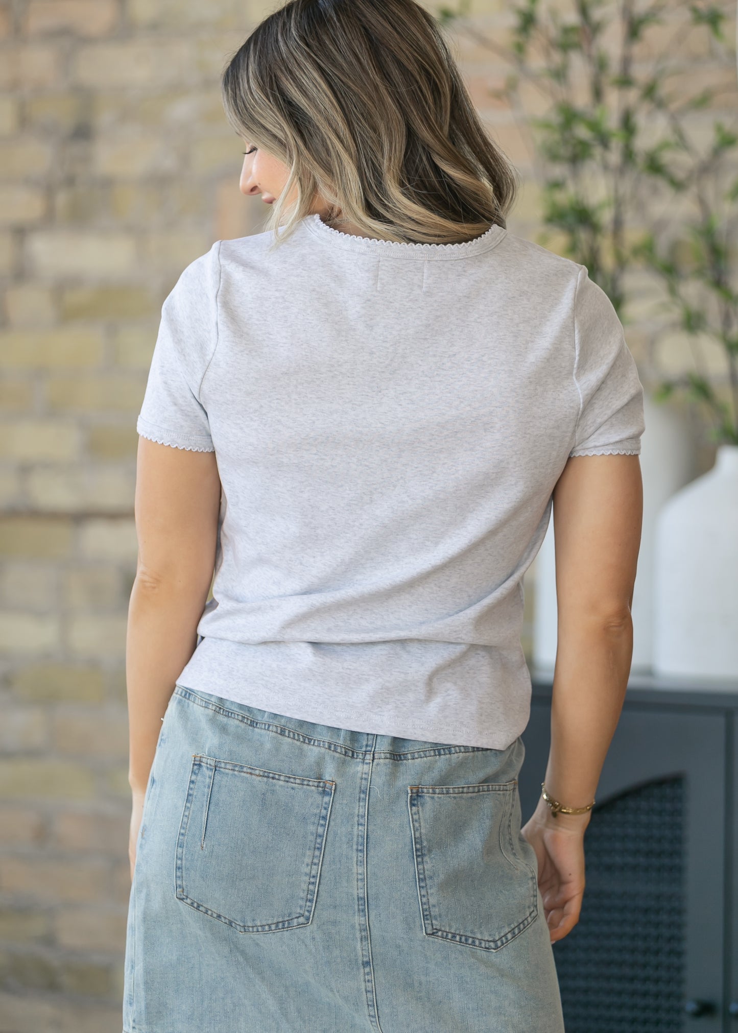 Things Between® Gray Stella Tee FF Tops
